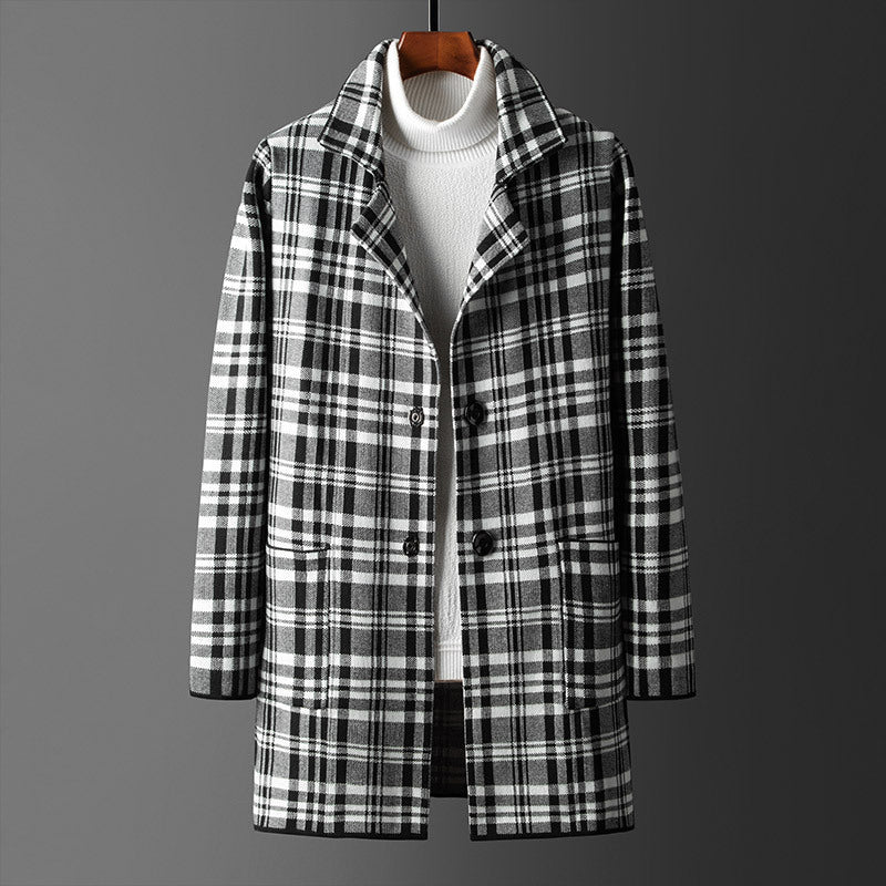 Dan Anthony Classic Plaid Coat