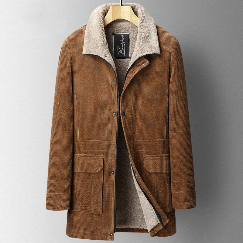 Dan Anthony Corduroy Warm Coat