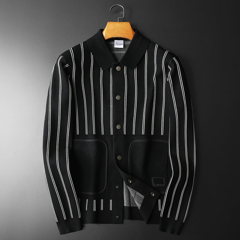 Dan Anthony Gents' Striped Cardigan