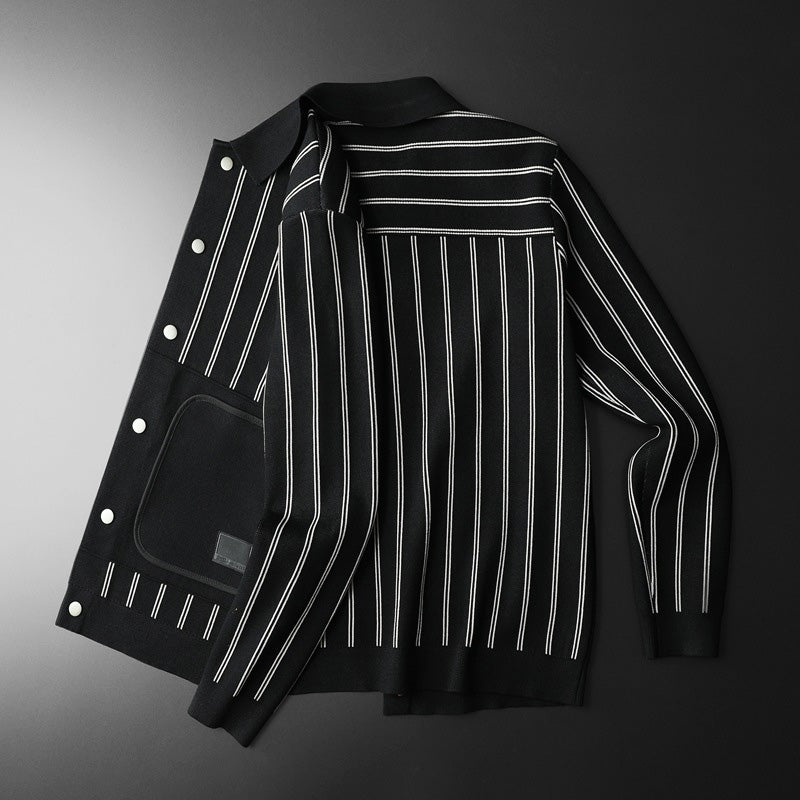 Dan Anthony Gents' Striped Cardigan