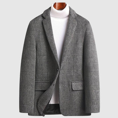 John Wellington Plaid Wool Coat