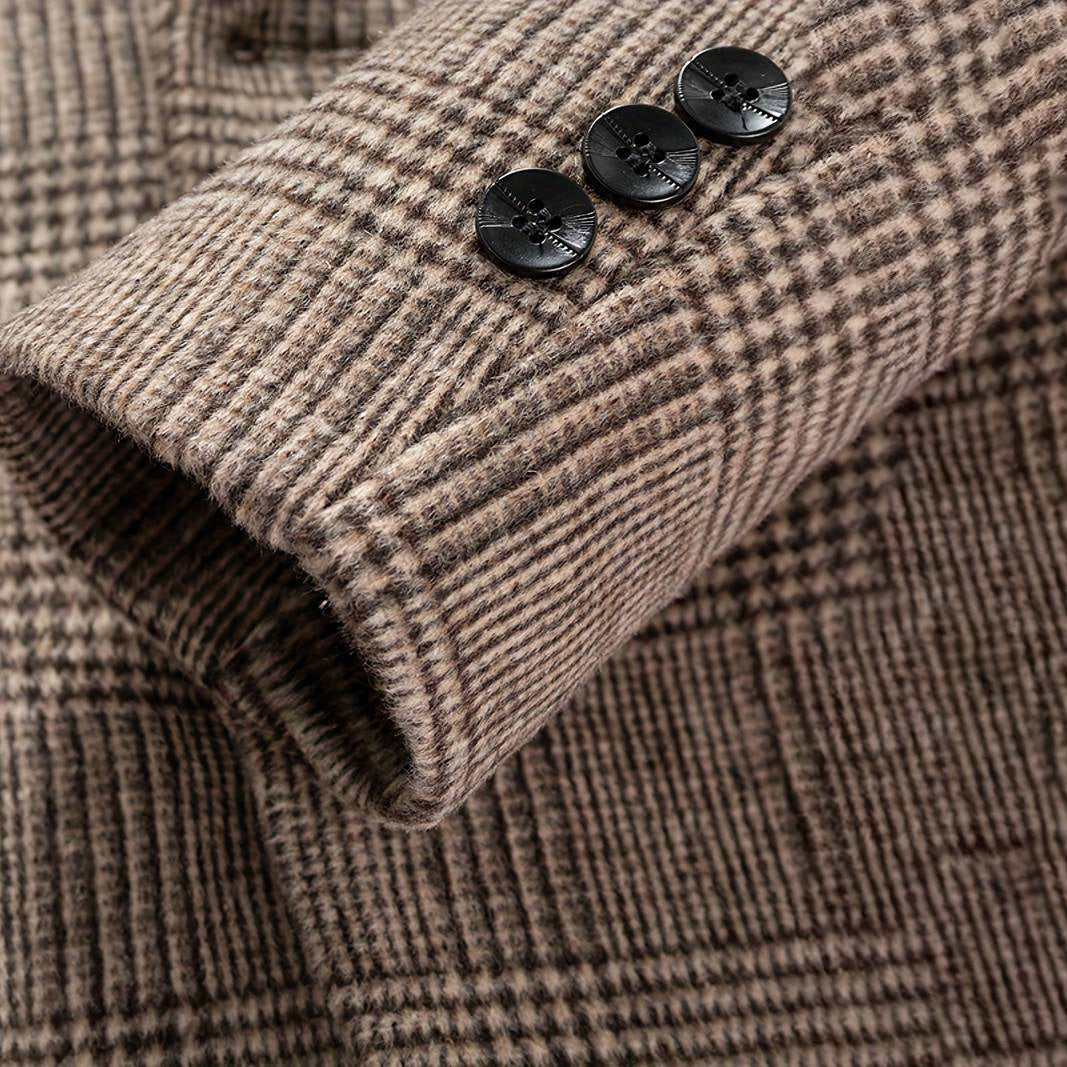 John Wellington Plaid Wool Coat