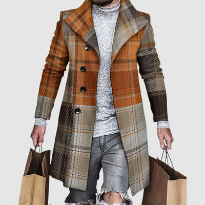 John Wellington Plaid Elegant Coat