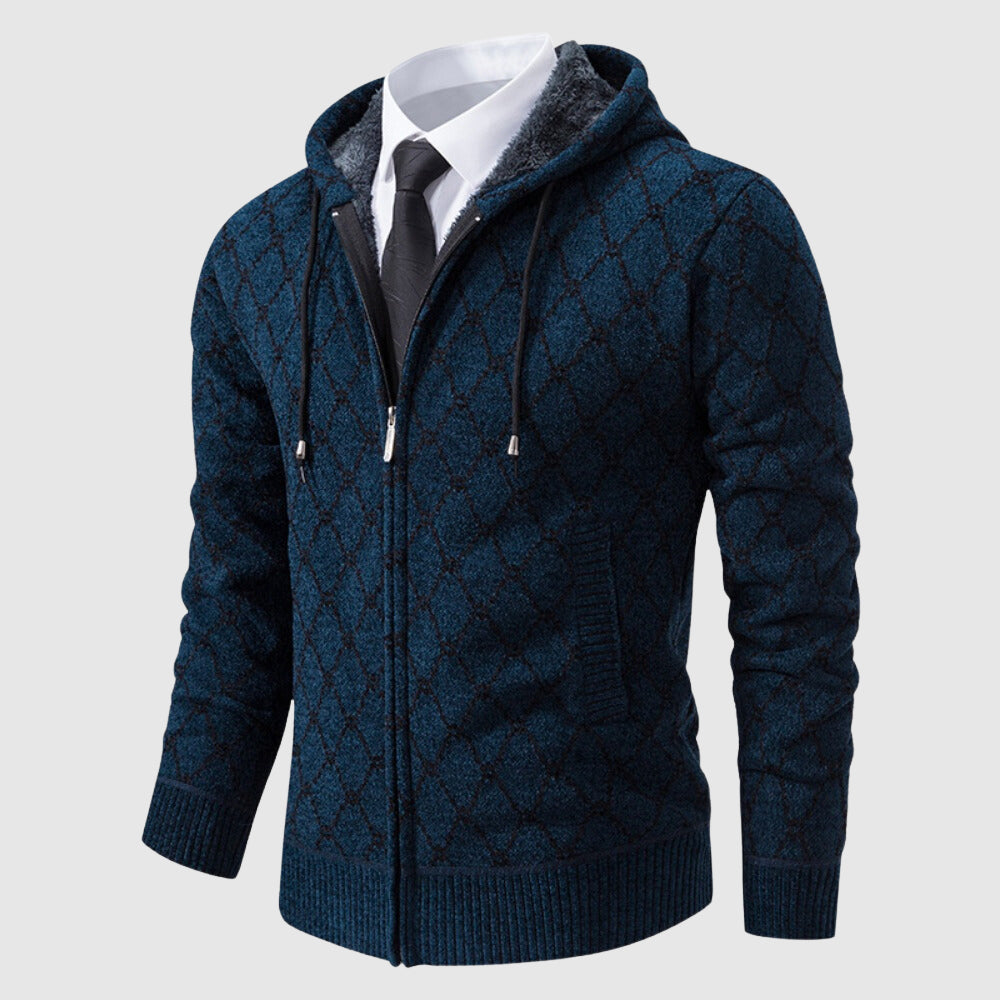 John Wellington Polished Argyle Cardigan