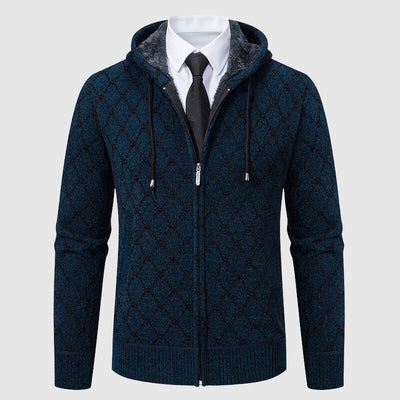 John Wellington Polished Argyle Cardigan