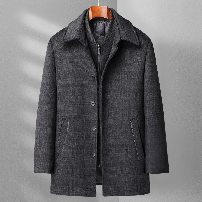 Kingsman Woolen Mid-Length Coat