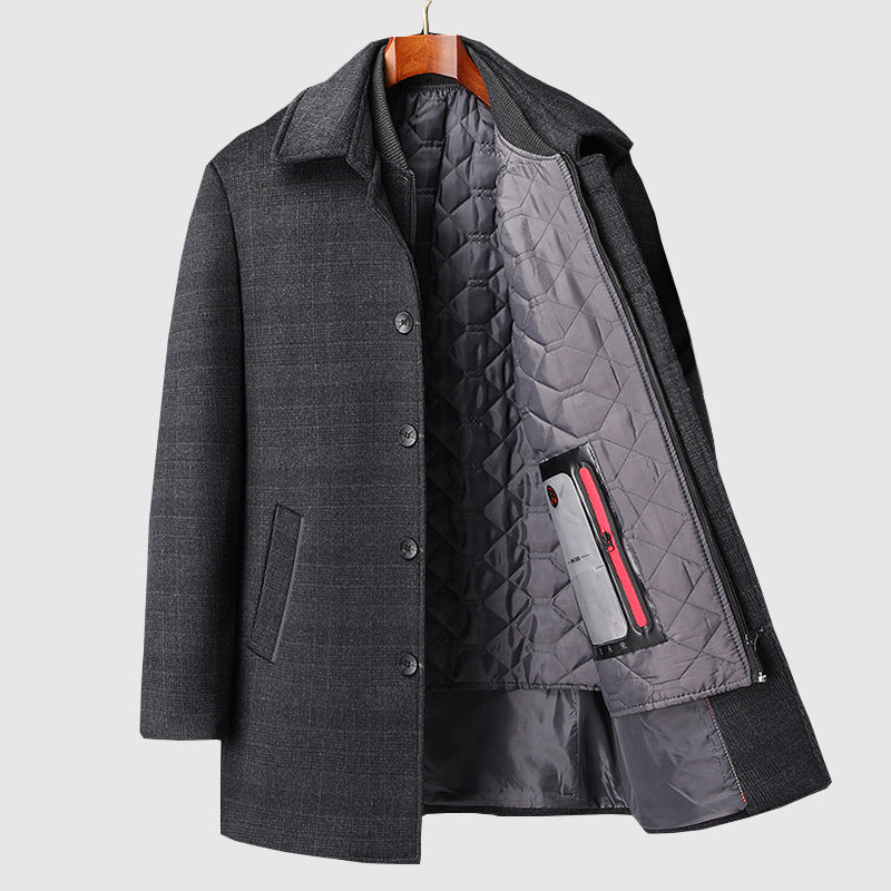 Kingsman Woolen Mid-Length Coat