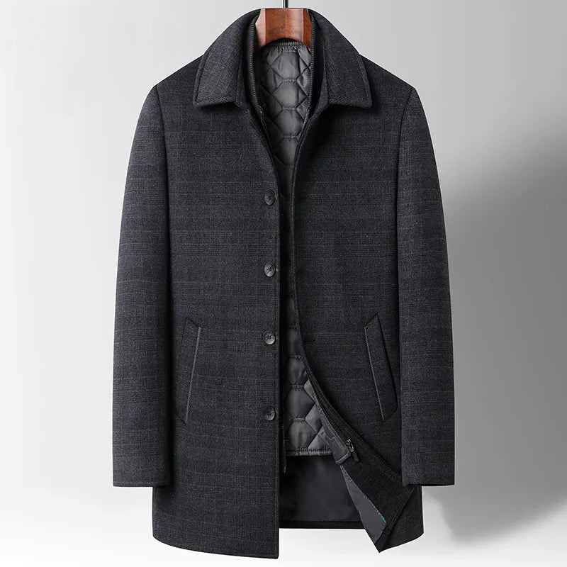 Kingsman Woolen Mid-Length Coat