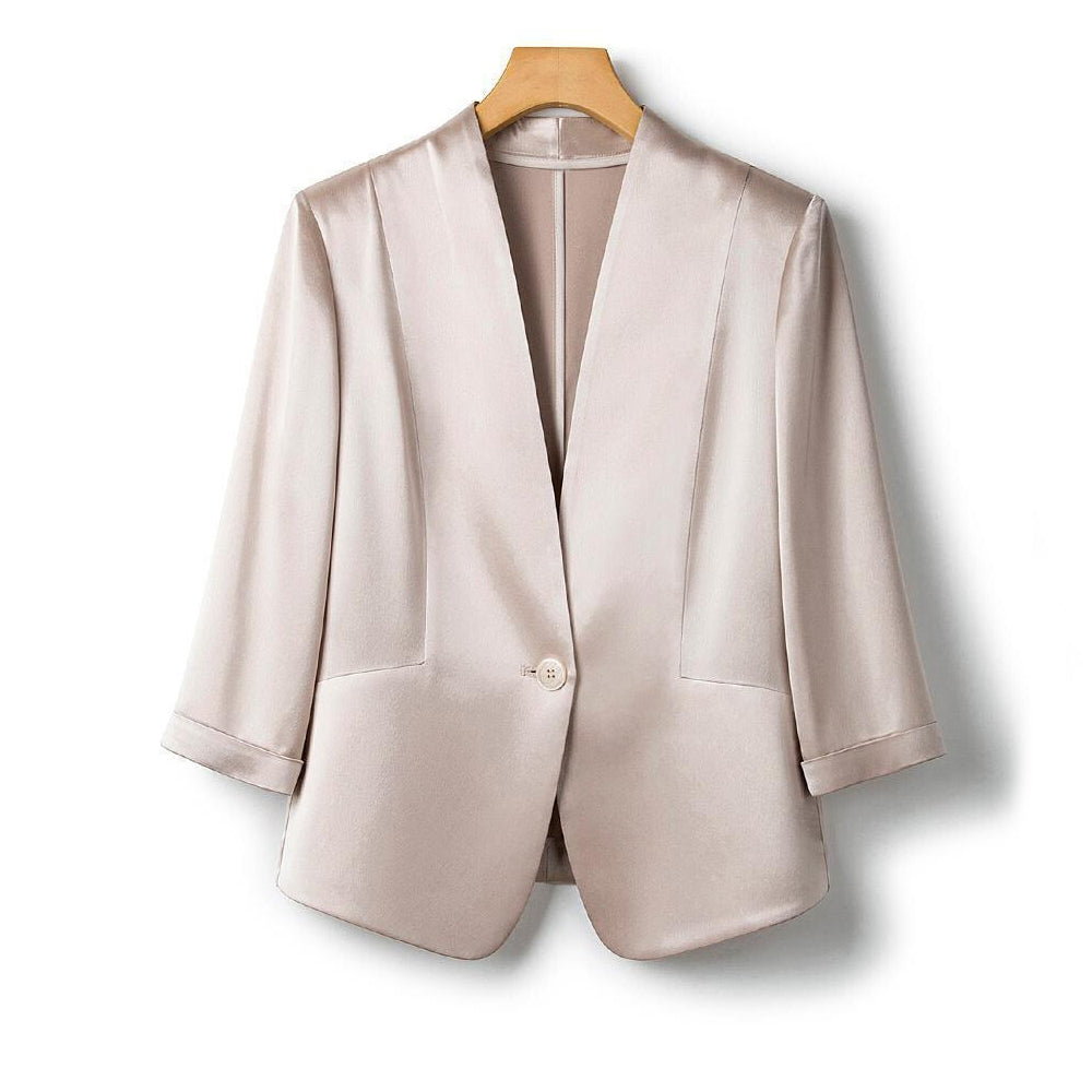 L'Éclat Satin Luxe Blazer by Olivia Klein