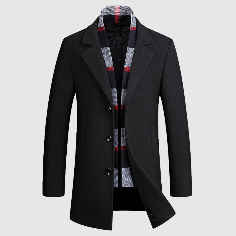 Mason Scarf Collar Woolen Coat