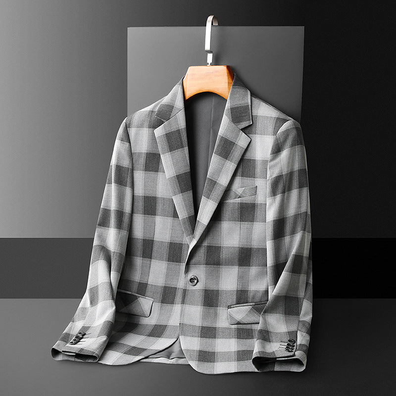 Massimo Royal Plaid Statement Blazer