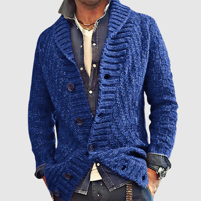 Nostalgia Knit Lapel Cardigan