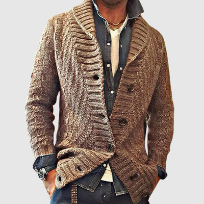 Nostalgia Knit Lapel Cardigan