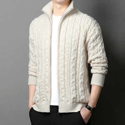 John Wellington Ribbed Knit Cardigan