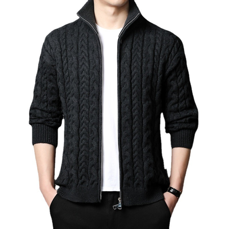 John Wellington Ribbed Knit Cardigan