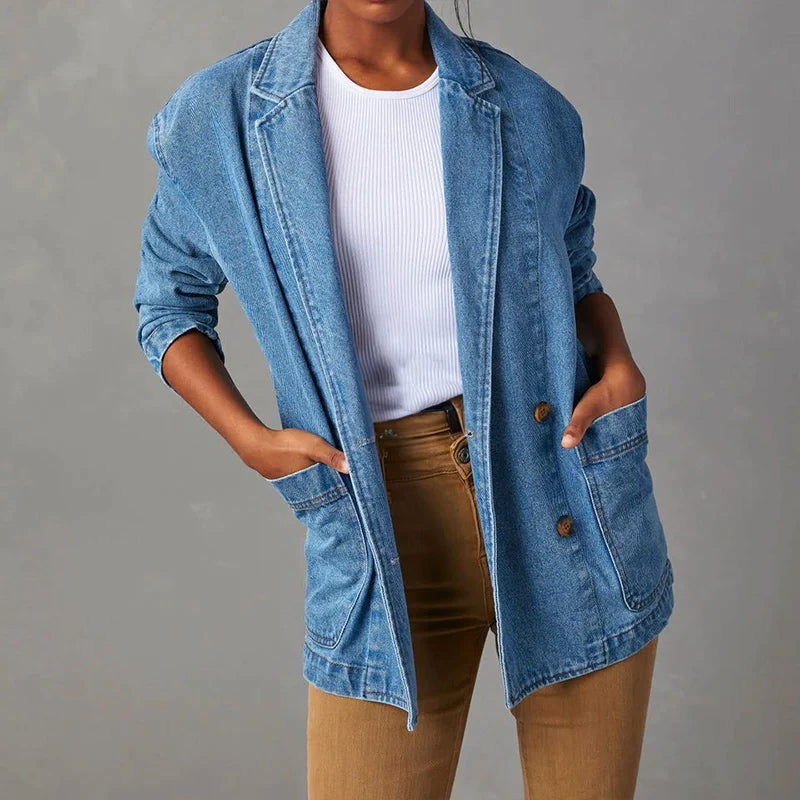 Olivia Klein Denim Elegance Blazer