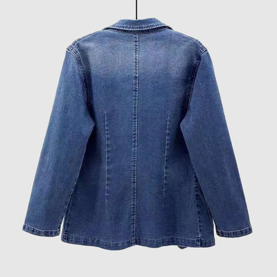 Olivia Klein Groove Denim Blazer