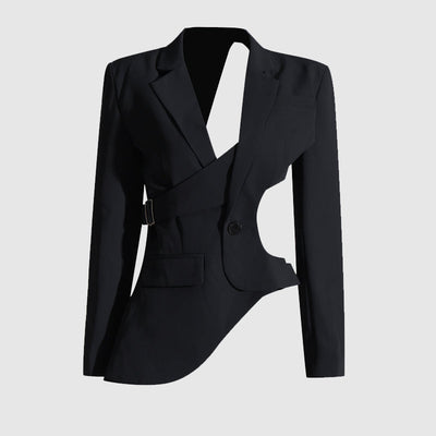 Olivia Klein Nocturna Asymmetrical Blazer