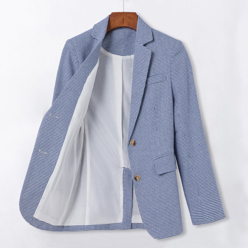 Olivia Klein Romance Plaided Blazer