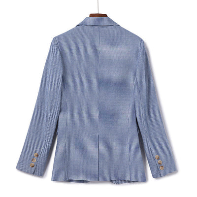 Olivia Klein Romance Plaided Blazer