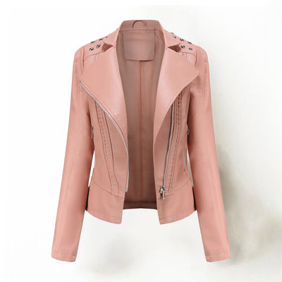 Olivia Klein Spring Leather Jacket